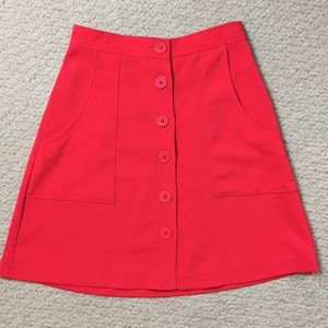 Amanda Uprichard Bright red skirt